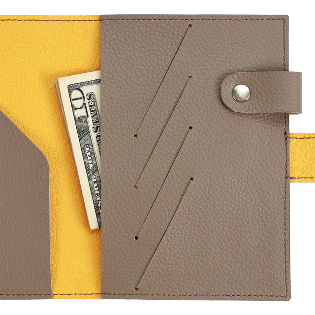 バイカラー パスポートケース カード入れ ペンホルダー レディース かわいい おしゃれ