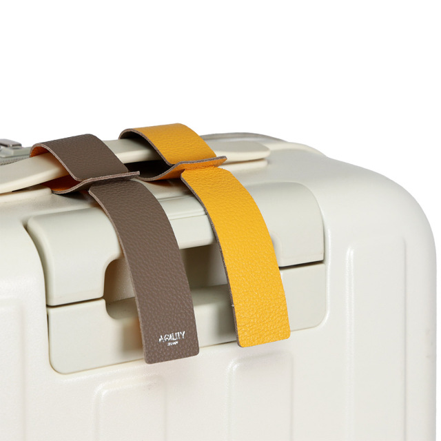 バイカラー ラゲッジタグ タグ ラゲッジ スーツケース 本革 レザー おしゃれ