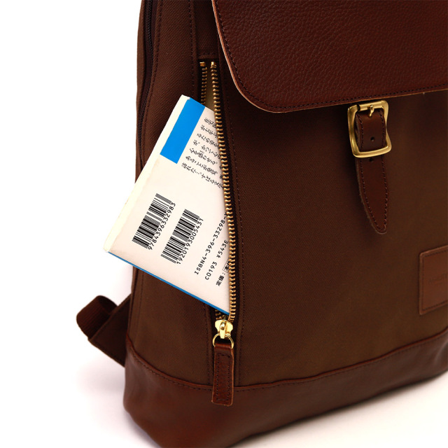 日本製 リュックサック バックパック 本革 キャンバス 異素材