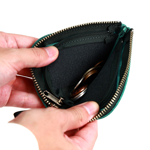 コンパクト コインケース 小銭入れ ミニ財布 L字ファスナー 革 コンパクト 小さめ 