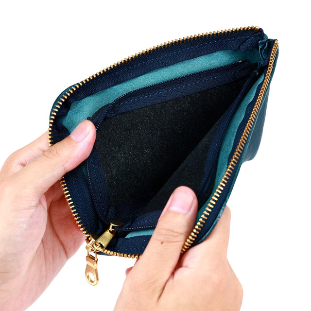 スマートウォレット』(全6色)アリゾナ/スマホも入るL字ファスナー二