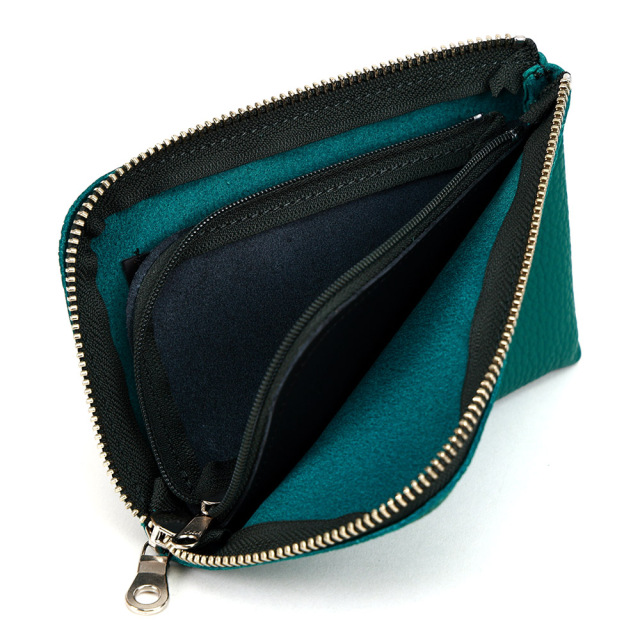 スマホ 財布 L字ファスナー 牛革 スマホが入る ミニ財布 コンパクトウォレット小さい