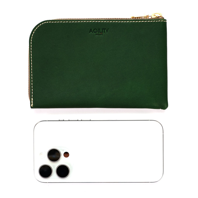 スマホ 財布 L字ファスナー 牛革 スマホが入る ミニ財布 コンパクト 小さい