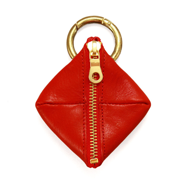 クローネ』(全5色)アリゾナ/カラビナ付き菱形キーケース 小銭入れ