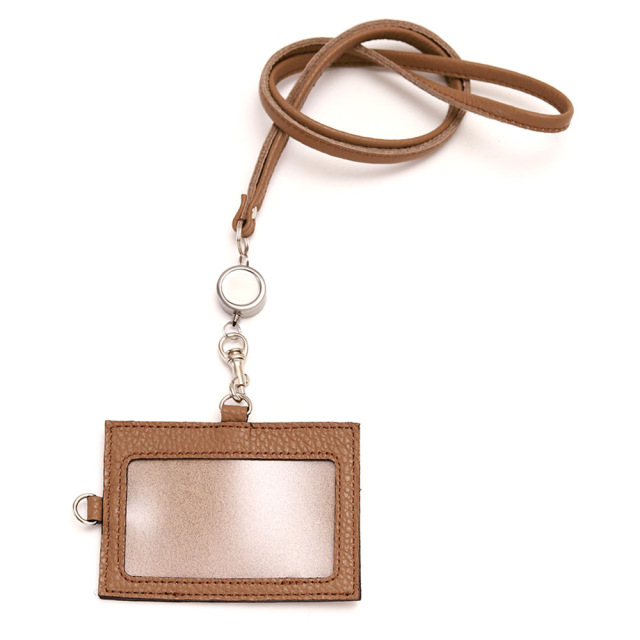 リール付き IDカードケース 社員証 首かけ 縦型 伸びる レディース　メンズ