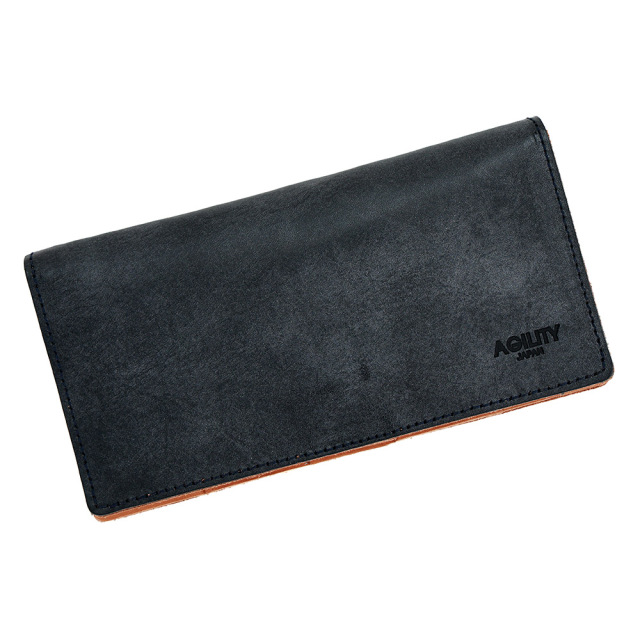 牛革 長財布 ロングウォレット 札入れ 小銭入れ カードポケット コンパクト ターコイズブルー