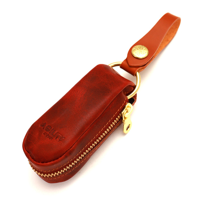 キーケース リモコンキー スマートキー レザー 革 ベルトループ レザーアイテム