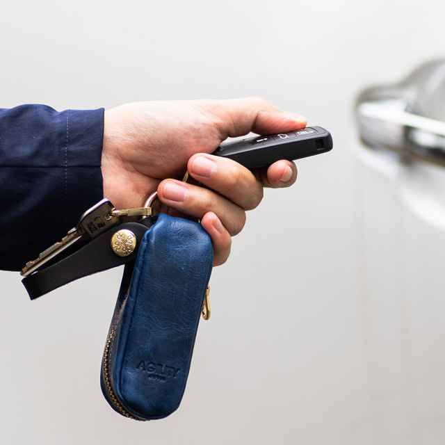 キーケース リモコンキー スマートキー レザー 革 ベルトループ レザーアイテム