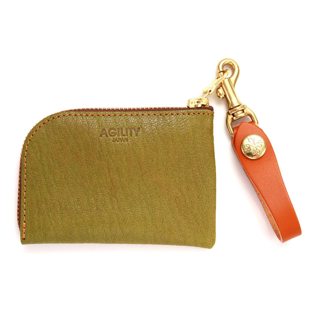 コインケース 小銭入れ カードケース アルジャン オージー 山羊革 日本製 グリーン