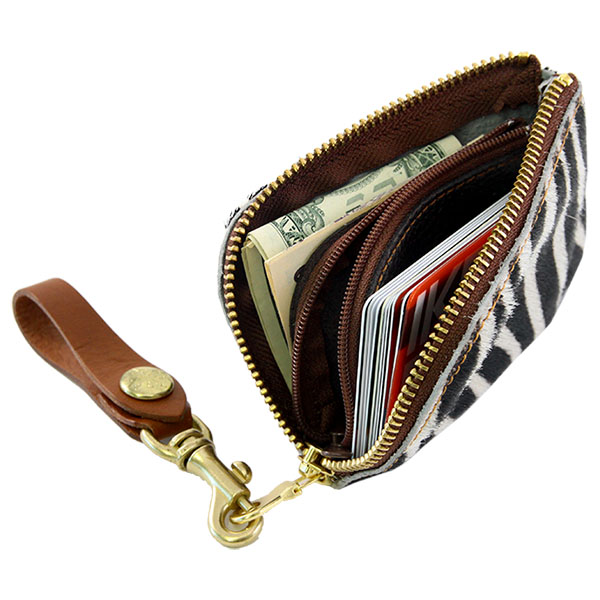 コインケース 小銭入れ カードケース アルジャン ハラコ 牛 毛付き革 日本製