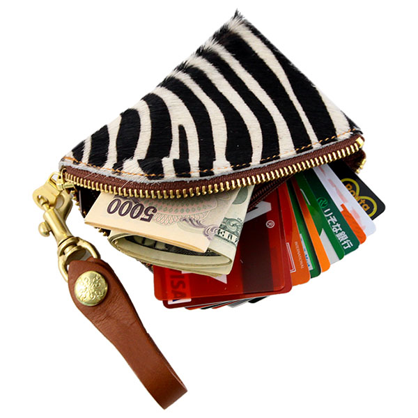 コインケース 小銭入れ カードケース アルジャン ハラコ 牛 毛付き革 日本製