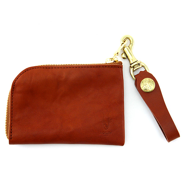 アルジャン』(全5色)栃木シボリ/L字ファスナー コインケース 小銭入れ