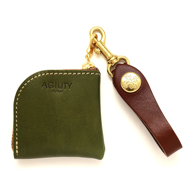 コインケース 小銭入れ L字ファスナー 小さい コンパクト ミニ ベルトループ 本革