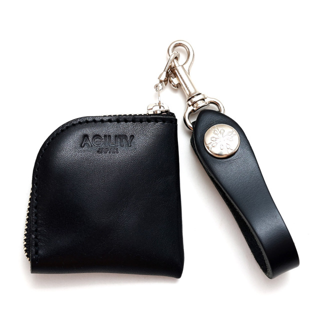 コインケース 小銭入れ L字ファスナー 小さい コンパクト ミニ ベルトループ 本革