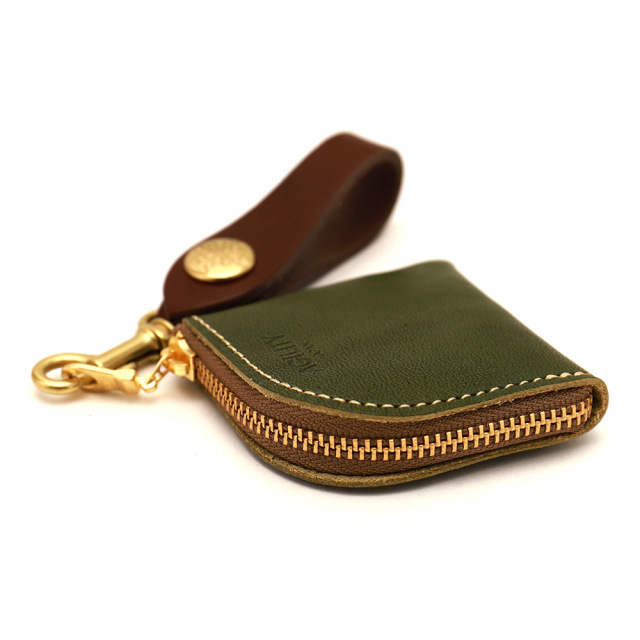 コインケース 小銭入れ L字ファスナー 小さい コンパクト ミニ ベルトループ 本革