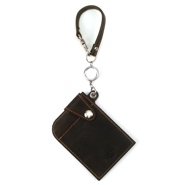 パスケース リール付き 本革 日本製 IC定期券対応