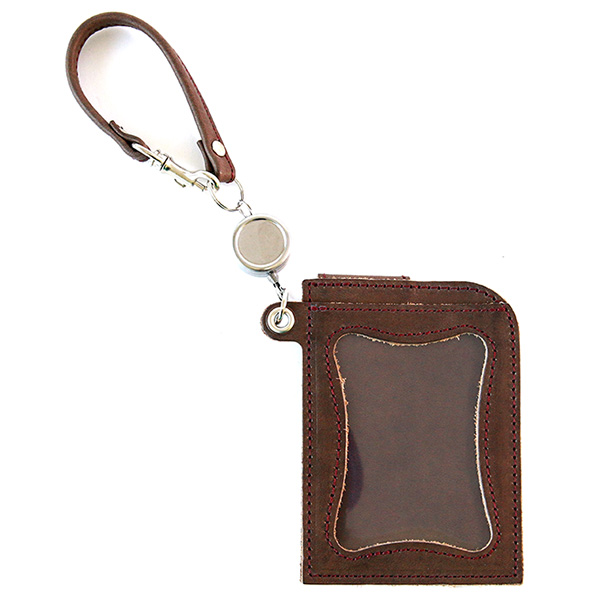 シーク』(全6色)エルバマット/本革製 リール付きパスケース リール付き