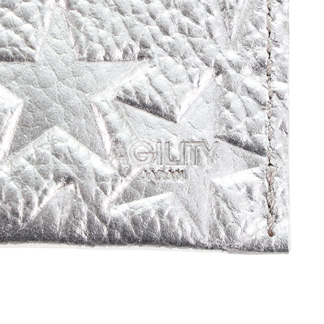 星柄 スター かわいい おしゃれ カードケース 名刺入れ 薄い スリム 30枚収納 レザー レディース 日本製