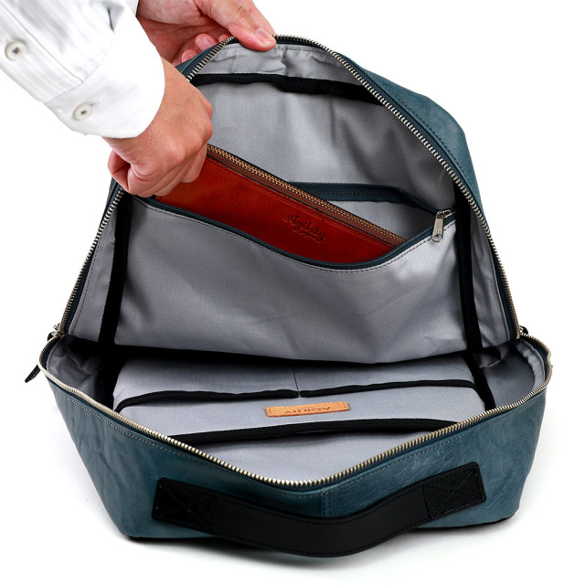 リュックサック ビジネスリュック バックパック A4 13インチ ノートパソコン レザー 本革