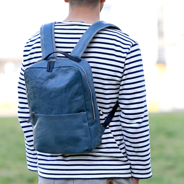 リュックサック ビジネスリュック バックパック A4 13インチ ノートパソコン レザー 本革