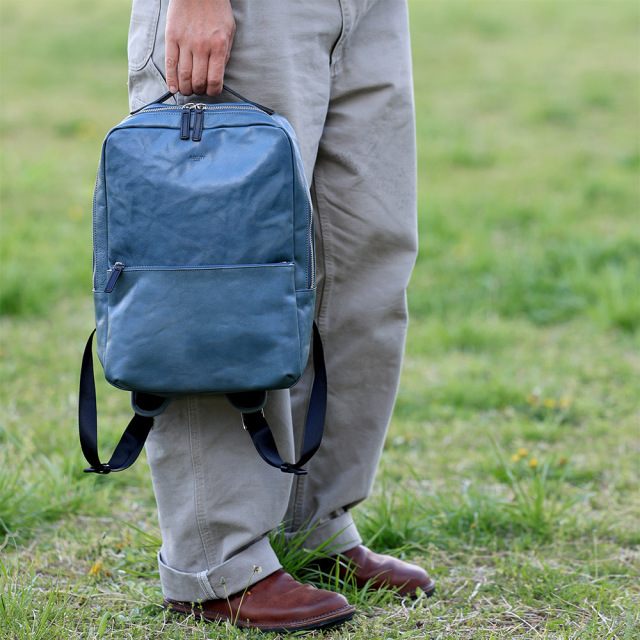 リュックサック ビジネスリュック バックパック A4 13インチ ノートパソコン レザー 本革