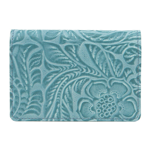 カードケース 名刺入れ 本革 日本製 花柄 ボタニカル柄