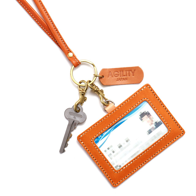 8mmネックストラップ』(全5色)ジーンズ（栃木レザー）/丁度いい8mm幅