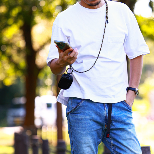 パラコード ストラップ ネックストラップ 細い シンプル おしゃれ ショルダーベルト