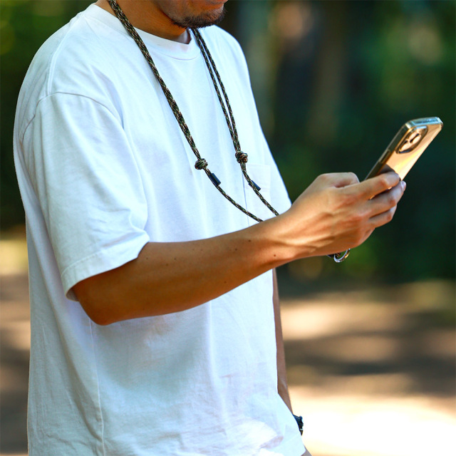 パラコード ストラップ ネックストラップ 細い シンプル おしゃれ ショルダーベルト