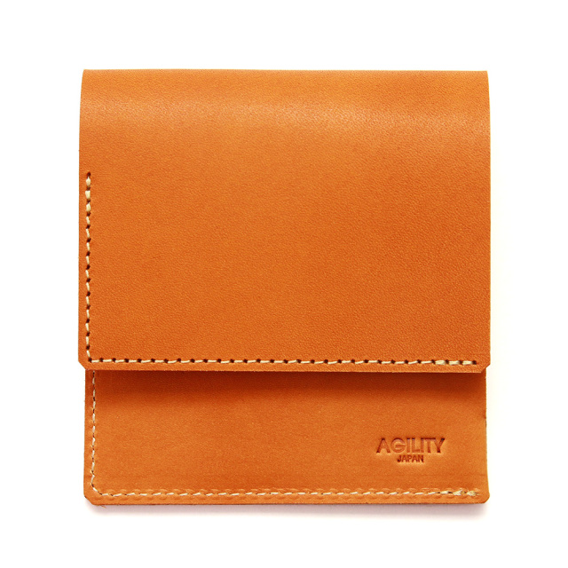 折財布 ミニ財布 小さい財布 コンパクト 極小財布 革 本革 キーポケット ブラウン