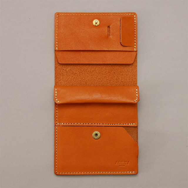 折財布 ミニ財布 小さい財布 コンパクト 極小財布 革 本革 キーポケット