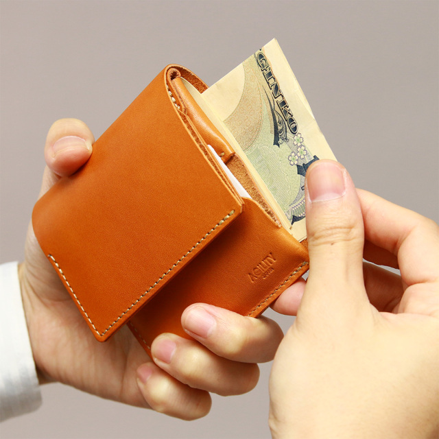 折財布 ミニ財布 小さい財布 コンパクト 極小財布 革 本革 キーポケット