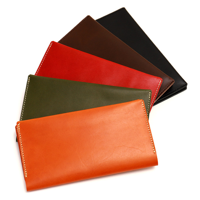 長財布 折財布 カード お札 シンプル 薄型 10枚 内ポケット 本革 レザー