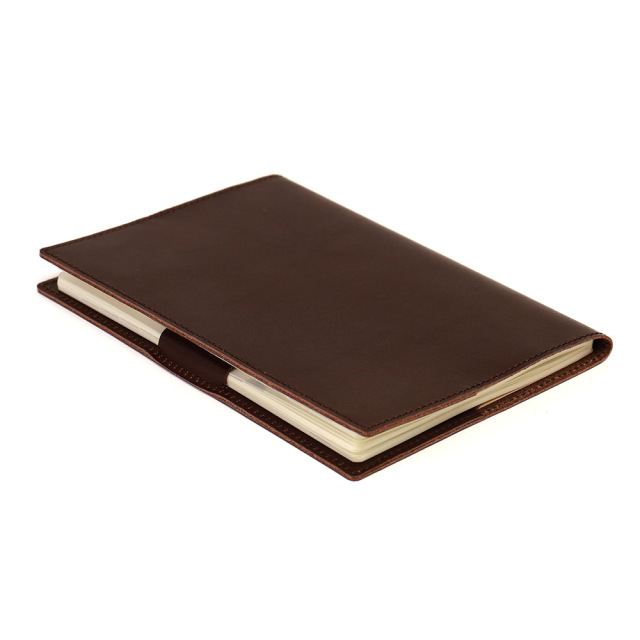 ブックカバー 手帳カバー B6 シンプル おしゃれ しおり付き 革 レザー