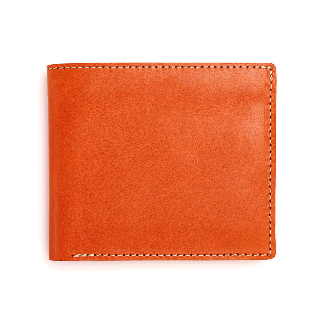 二つ折り財布 財布 定番 ベーシックデザイン シンプル 革 本革 レザー 栃木レザー