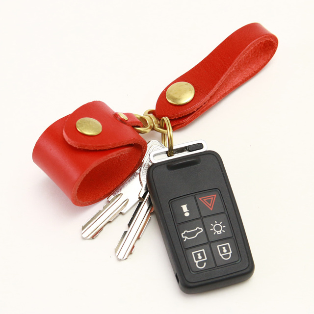 キーホルダー エコバッグ 携帯 忘れない グローブホルダー ベルトループ 本革