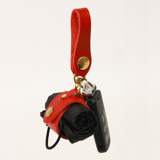 マイバッグホルダー エコバッグ レザー 革小物 キーホルダー