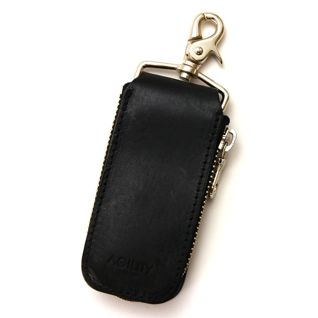 キーケース キーリング スマートキー レザー シンプル 本革 ナスカン 小さめ