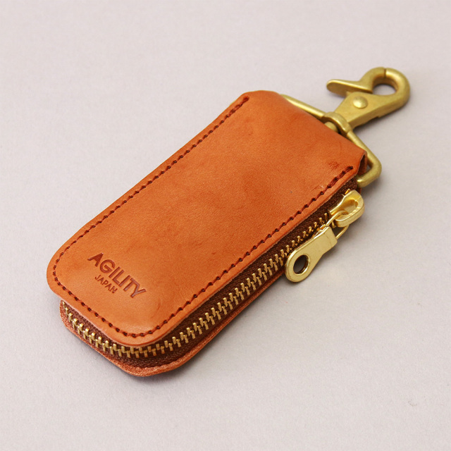 キーケース キーリング スマートキー レザー シンプル 本革 ナスカン 小さめ