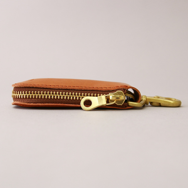 キーケース キーリング スマートキー レザー シンプル 本革 ナスカン 小さめ