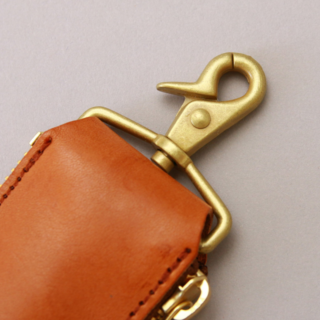 キーケース キーリング スマートキー レザー シンプル 本革 ナスカン 小さめ