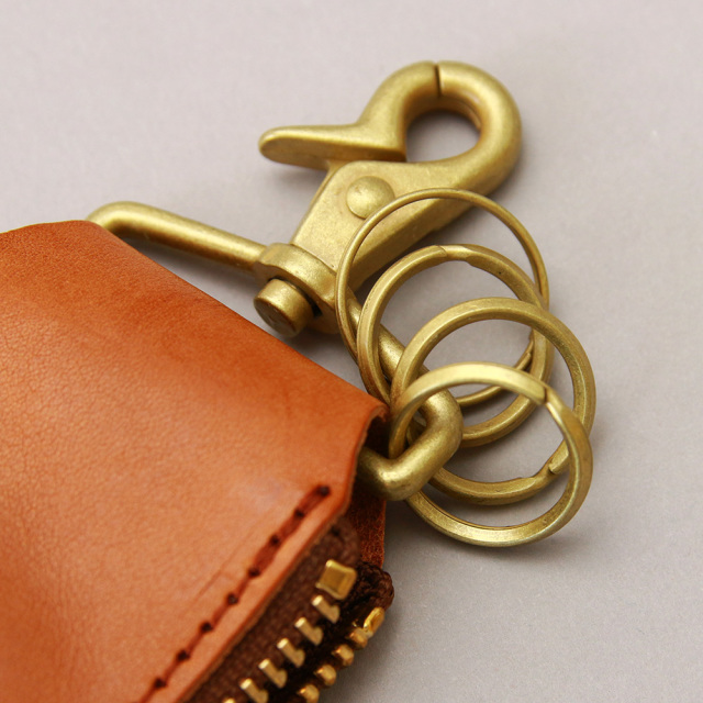 キーケース キーリング スマートキー レザー シンプル 本革 ナスカン 小さめ