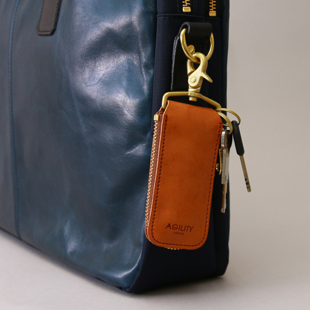 キーケース キーリング スマートキー レザー シンプル 本革 ナスカン 小さめ