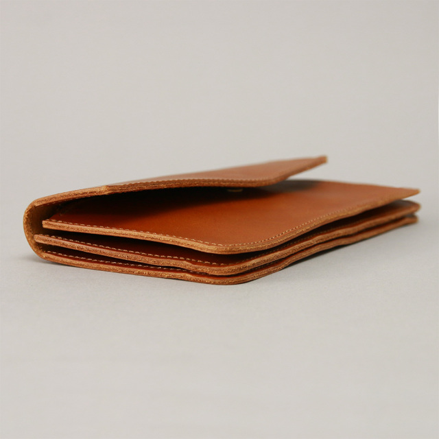 長財布 ロングウォレット シンプル フラット 薄型 革 レザー フラップ イタリアンレザー