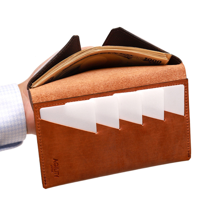 薄い財布 長財布 札入れ 極薄 小さい 薄い コンパクト 短い 革 本革 レザー ミニマリスト