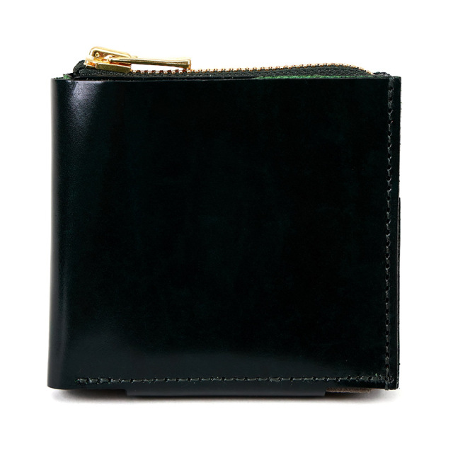 二つ折り財布 二層式 コンパクト 使いやすい　小さい 大容量 カード多い　本革