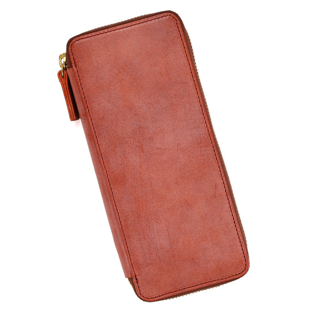 ペンケース 筆箱 ペンポーチ レザー 革 筆入れ ランドファスナー ペン入れ レザー 日本製