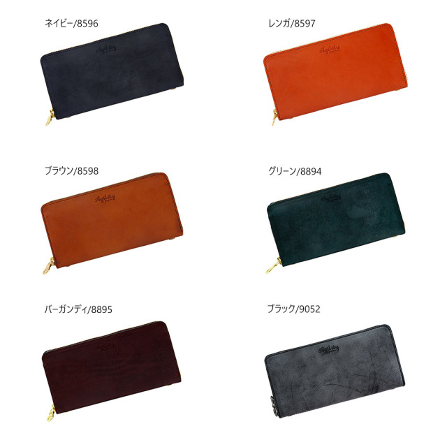 グロット』(全6色)ロロマ/収納豊富＆通帳が入る！定番ラウンド