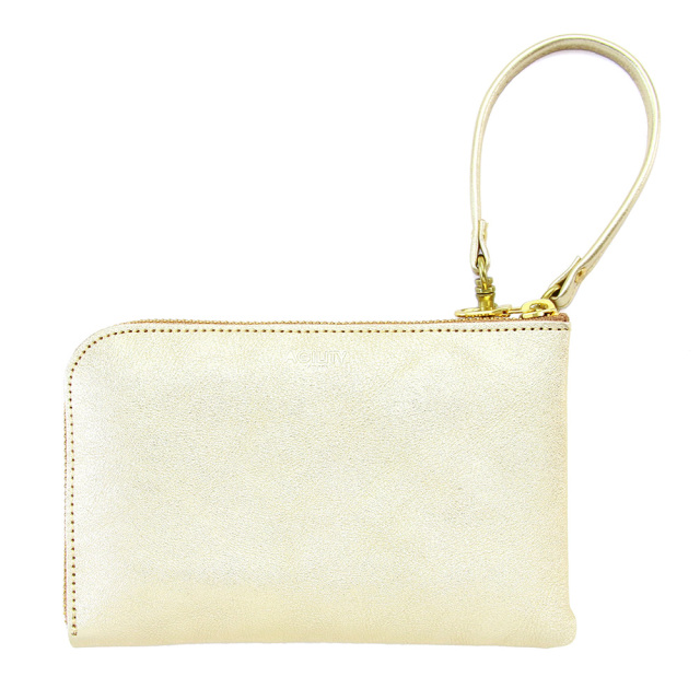 レザー製ブラウンストラップ ゴールド金具 ハンドルストラップ』(全2色)ルーチェ/本革製の付替用ストラップ