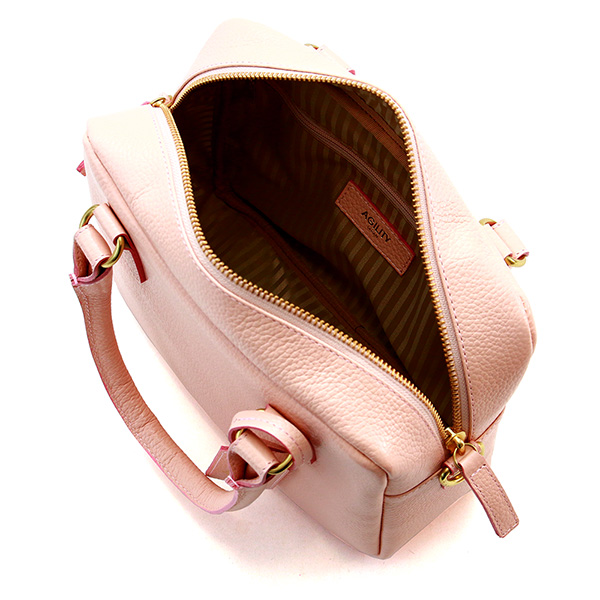 バガージュ 全5色 シュリンクエンボスレザー 小ぶりなスクエアフォルム サイズ感丁度いいミニボストン 日本製 ミニボストン ハンドバッグ ミニバッグ ショルダーバッグ 本革 牛革 レザー 革 Agility Bisogn アジリティビゾン 2605